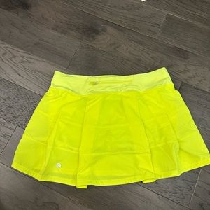Lulu lemon neon yellow tennis skort